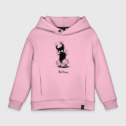 Толстовка оверсайз детская Hollow knight void, цвет: светло-розовый
