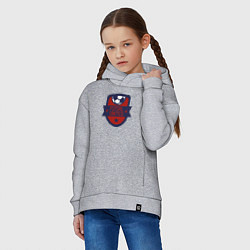 Толстовка оверсайз детская Futsal united, цвет: меланж — фото 2