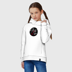 Толстовка оверсайз детская Stray Kids logo, цвет: белый — фото 2