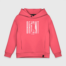 Толстовка оверсайз детская Легенда Коби Брайант, цвет: коралловый