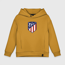 Толстовка оверсайз детская Atletico Madrid FC, цвет: горчичный