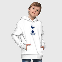 Толстовка оверсайз детская Tottenham Hotspur fc sport, цвет: белый — фото 2