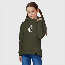 Толстовка оверсайз детская Juventus sport fc, цвет: хаки — фото 2