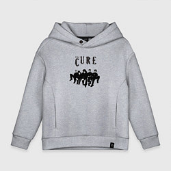 Толстовка оверсайз детская The Cure - A Band, цвет: меланж