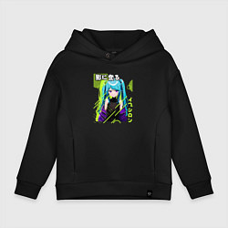 Толстовка оверсайз детская Epsilon, цвет: черный