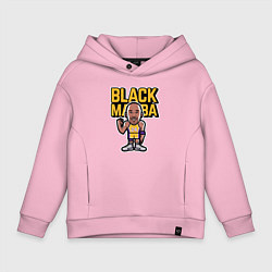 Толстовка оверсайз детская Kobe black mamba, цвет: светло-розовый