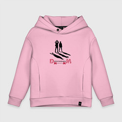Толстовка оверсайз детская Depeche Mode - Memento Mori spirit of Andy, цвет: светло-розовый