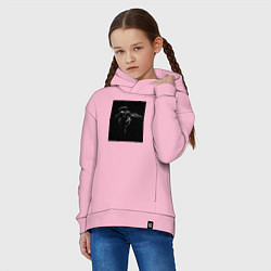 Толстовка оверсайз детская Xo weeknd, цвет: светло-розовый — фото 2