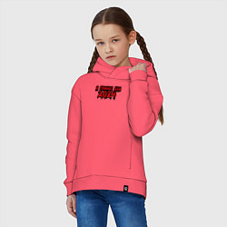 Толстовка оверсайз детская Я принес вам 2024, цвет: коралловый — фото 2