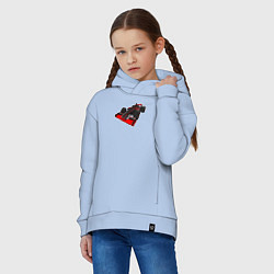 Толстовка оверсайз детская Formula-1 McLaren, цвет: мягкое небо — фото 2