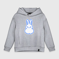 Детское худи оверсайз White bunny