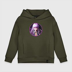 Толстовка оверсайз детская Кёко Киригири: Danganronpa, цвет: хаки