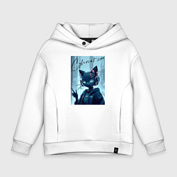 Детское худи оверсайз Cybercat 2099 - ai art