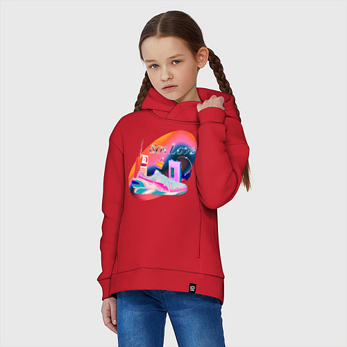 Детское худи оверсайз 80s Love / Красный – фото 3