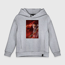 Толстовка оверсайз детская Баскетбол Тайга Кагами, цвет: меланж