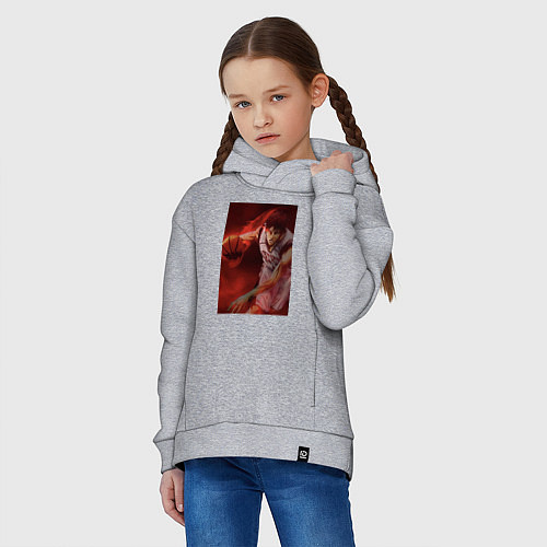 Детское худи оверсайз Баскетбол Тайга Кагами / Меланж – фото 3