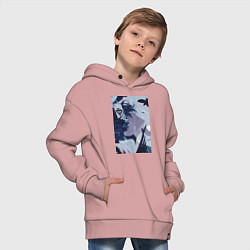 Толстовка оверсайз детская Ванитас целитель, цвет: пыльно-розовый — фото 2