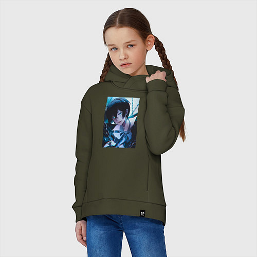 Детское худи оверсайз Ванитас мемуар / Хаки – фото 3