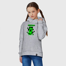 Толстовка оверсайз детская Minecraft the game of gamers, цвет: меланж — фото 2
