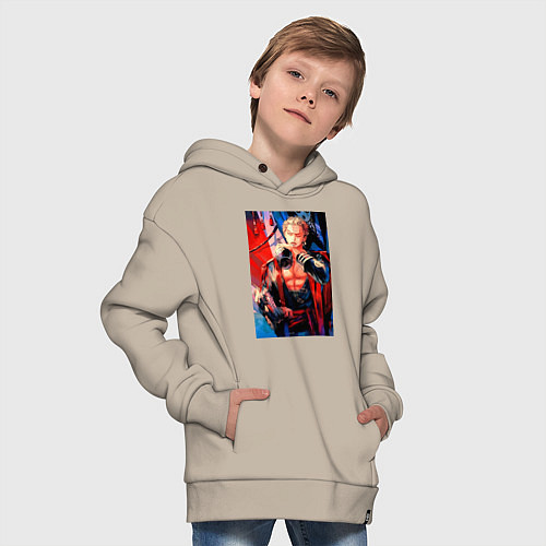 Детское худи оверсайз Ван-Пис Зоро Ророноа / Миндальный – фото 4