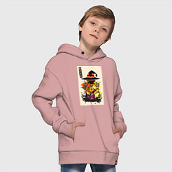 Толстовка оверсайз детская Этот замечательный мир Мэгумин, цвет: пыльно-розовый — фото 2