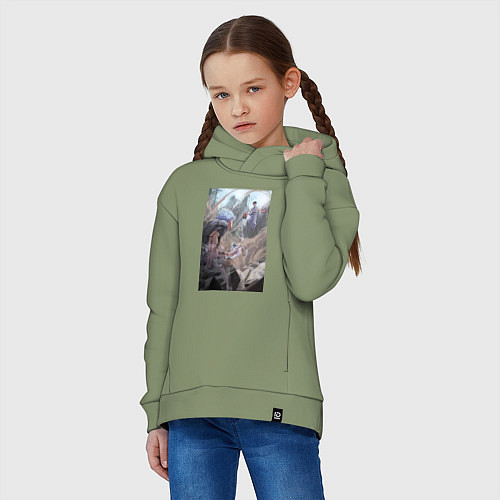 Детское худи оверсайз Магическая битва Сатору Годзё Сукуна Рёмэн / Авокадо – фото 3