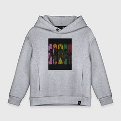 Толстовка оверсайз детская Моя геройская академия Всемогущий Отяко Урарака, цвет: меланж