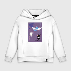 Толстовка оверсайз детская Хвост Феи Хэппи, цвет: белый