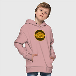 Толстовка оверсайз детская Гунны из Total War: Attila, цвет: пыльно-розовый — фото 2