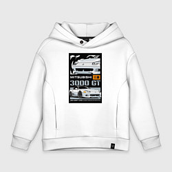 Толстовка оверсайз детская Mitsubishi GT, цвет: белый