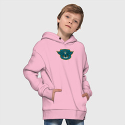 Толстовка оверсайз детская Eagle stars, цвет: светло-розовый — фото 2