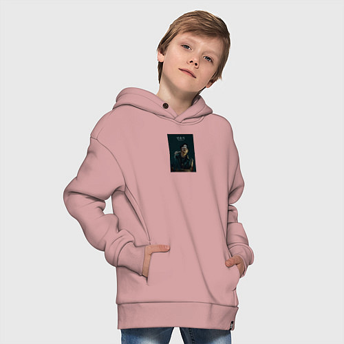 Детское худи оверсайз Suga Butter / Пыльно-розовый – фото 4