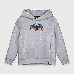 Толстовка оверсайз детская Eagle America, цвет: меланж