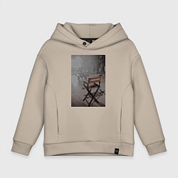 Толстовка оверсайз детская Режисер, цвет: миндальный