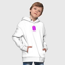 Толстовка оверсайз детская BTS - Army, цвет: белый — фото 2