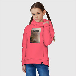 Толстовка оверсайз детская Maxim тропический залив, цвет: коралловый — фото 2