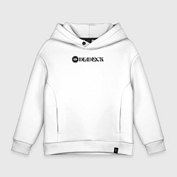 Толстовка оверсайз детская Deadlock white logo, цвет: белый