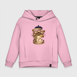 Толстовка оверсайз детская Злобоглазы и Рухи, цвет: светло-розовый