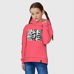 Толстовка оверсайз детская Вдохновлено Ле Корбюзье, цвет: коралловый — фото 2