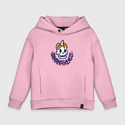 Толстовка оверсайз детская Банановые головы, цвет: светло-розовый