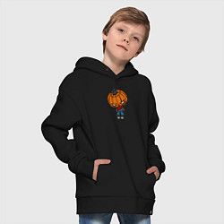 Толстовка оверсайз детская Sigma boy is Halloween, цвет: черный — фото 2