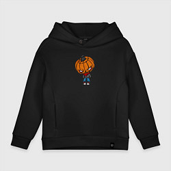 Толстовка оверсайз детская Sigma boy is Halloween, цвет: черный
