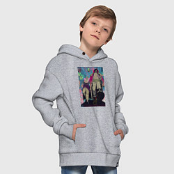 Толстовка оверсайз детская Ван-Пис Роджер Гол Д, цвет: меланж — фото 2