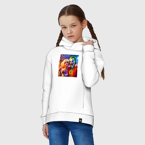 Детское худи оверсайз Folie a deuxs - pixel art / Белый – фото 3