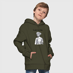 Толстовка оверсайз детская You dont have Stalin, цвет: хаки — фото 2