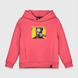 Толстовка оверсайз детская Bob Odenkirk Nobody, цвет: коралловый