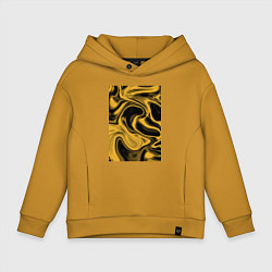 Толстовка оверсайз детская Liquid gold, цвет: горчичный