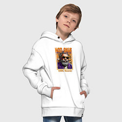 Толстовка оверсайз детская Не скуф а клевый бумер, цвет: белый — фото 2