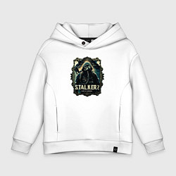 Толстовка оверсайз детская Stalker 2 heart of Chornobyl radiations, цвет: белый