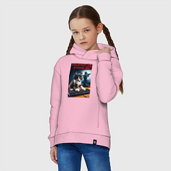Толстовка оверсайз детская Counter strike 2 - kitten, цвет: светло-розовый — фото 2